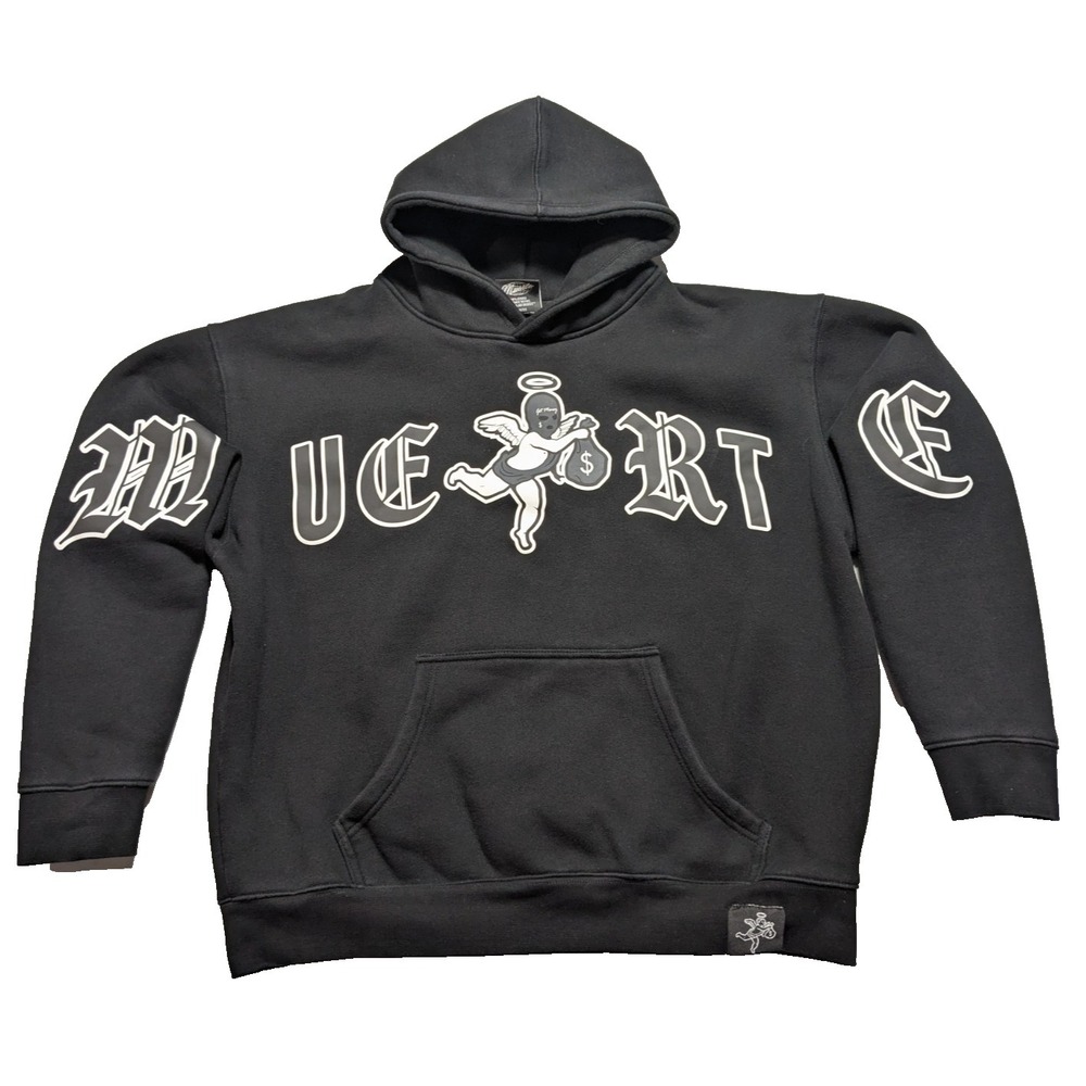Hasta Muerte‎ Motivated LTTRS GET MONEY CHEREB - Men XL Black Heavyweight Hoodie